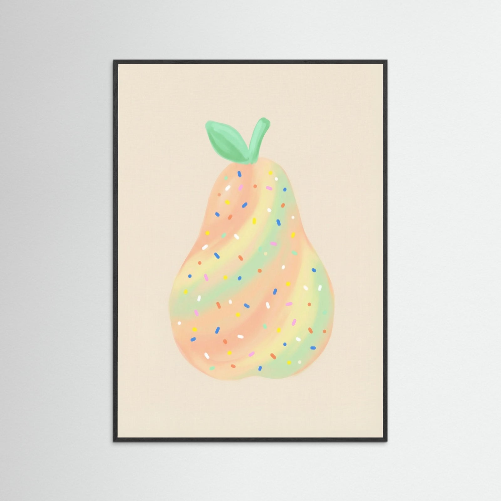 Black Wood Whimsical Berry Pop