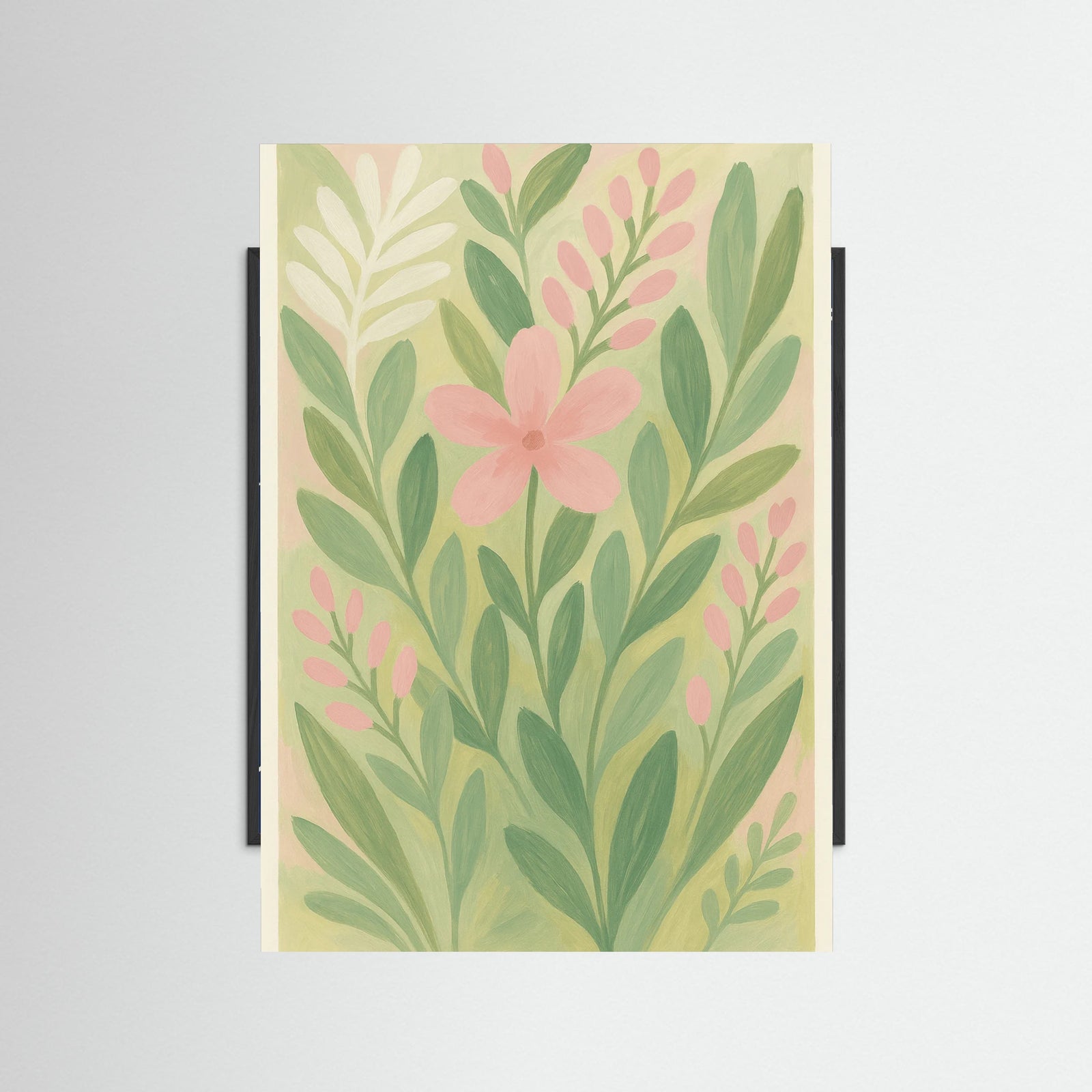 Black Wood Whimsical Pastels