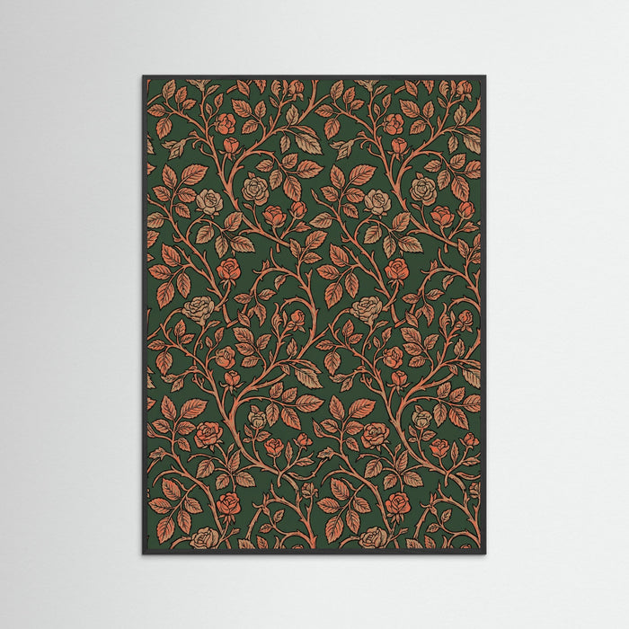 Black Wood Willow Bough Pattern