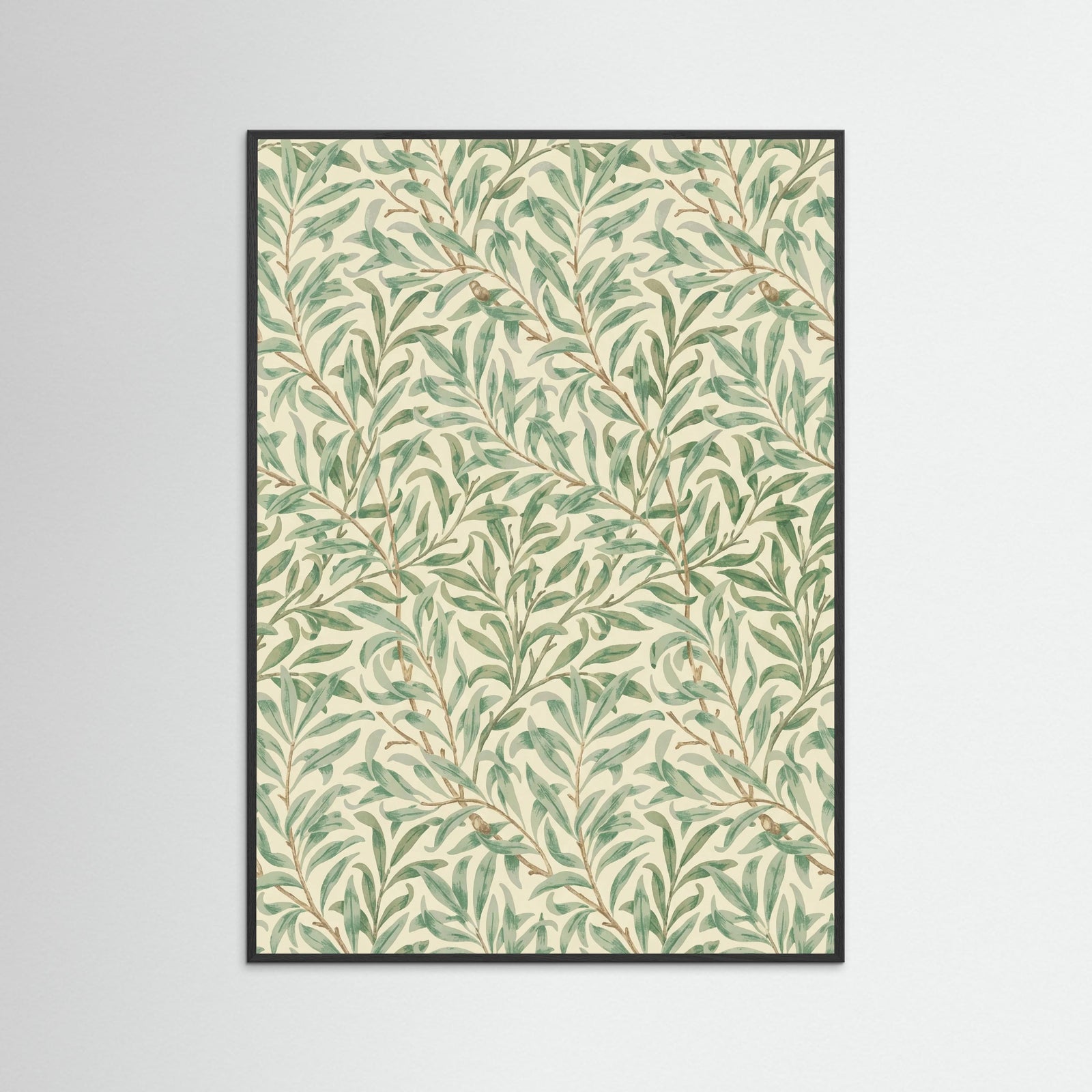 Black Wood Willow Boughs Motif