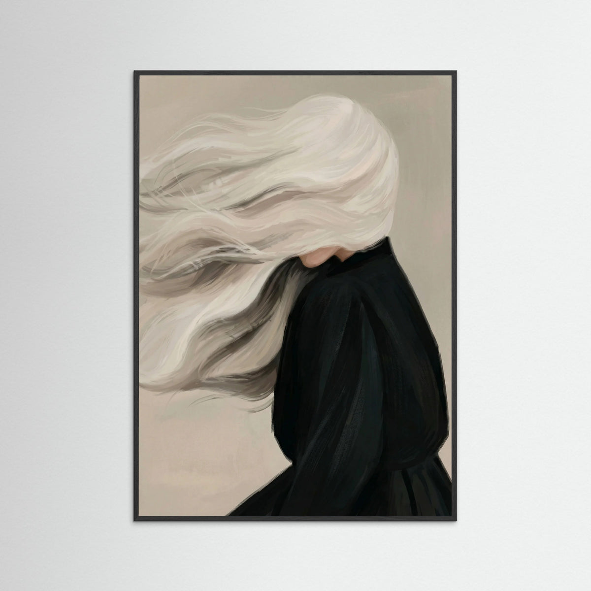 Black Wood Windblown Serenity