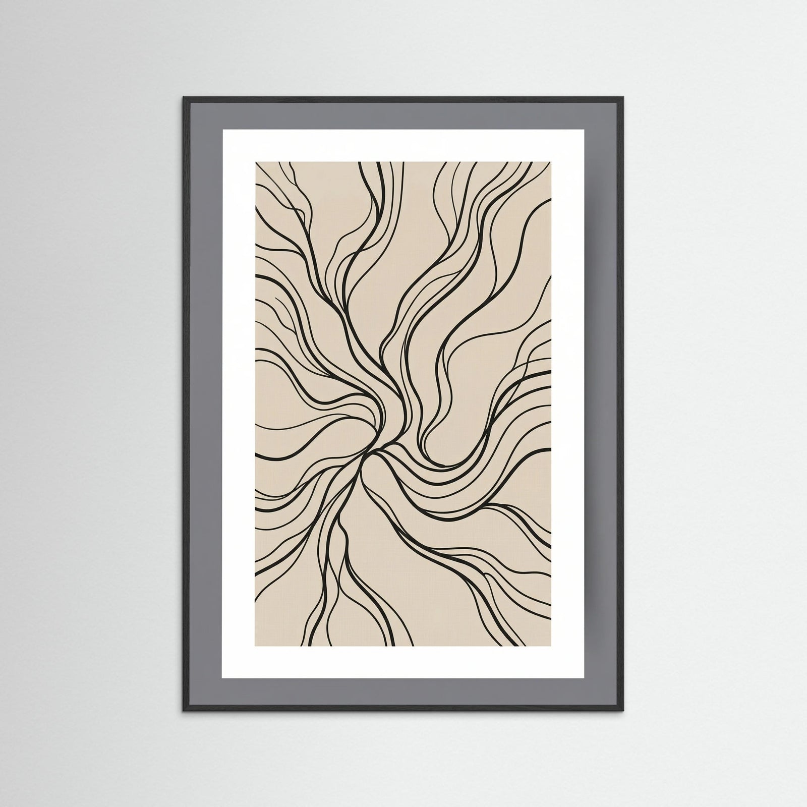 Black Wood Winding Paths