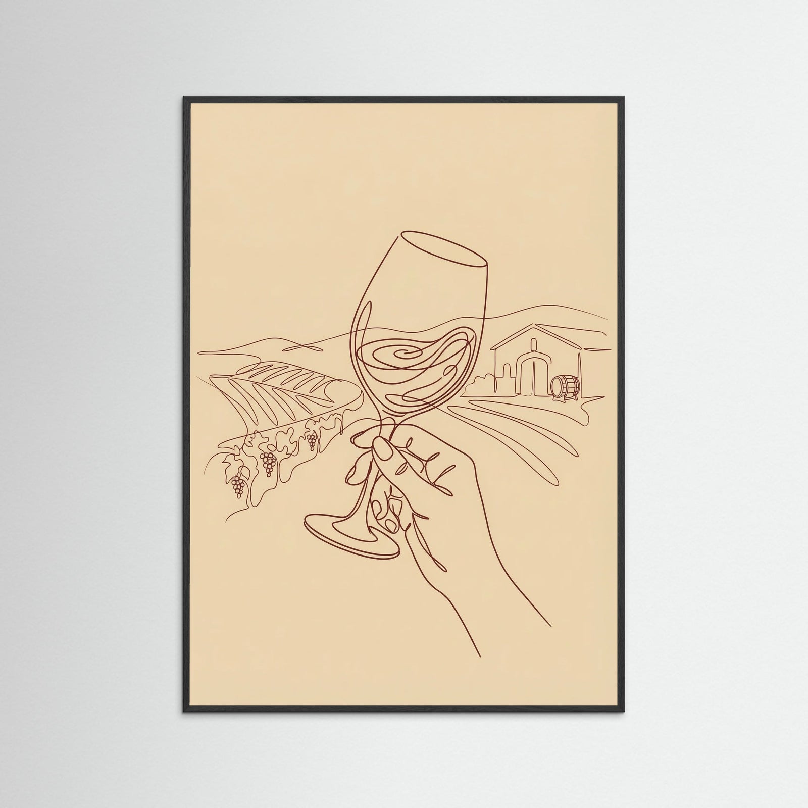 Black Wood Wine Club Abstract