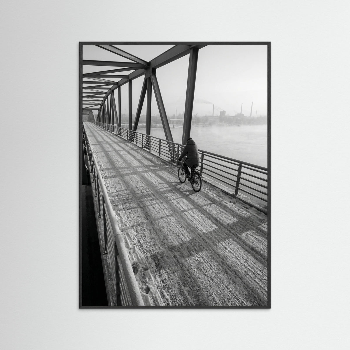 Black Wood Winter Dawn Street