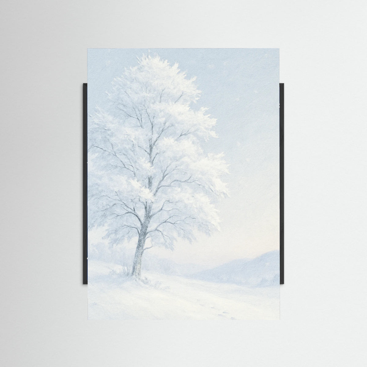 Black Wood Winter Serenity
