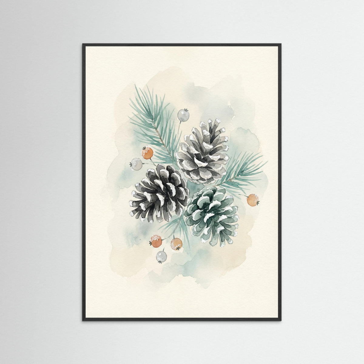 Black Wood Winter Songbird