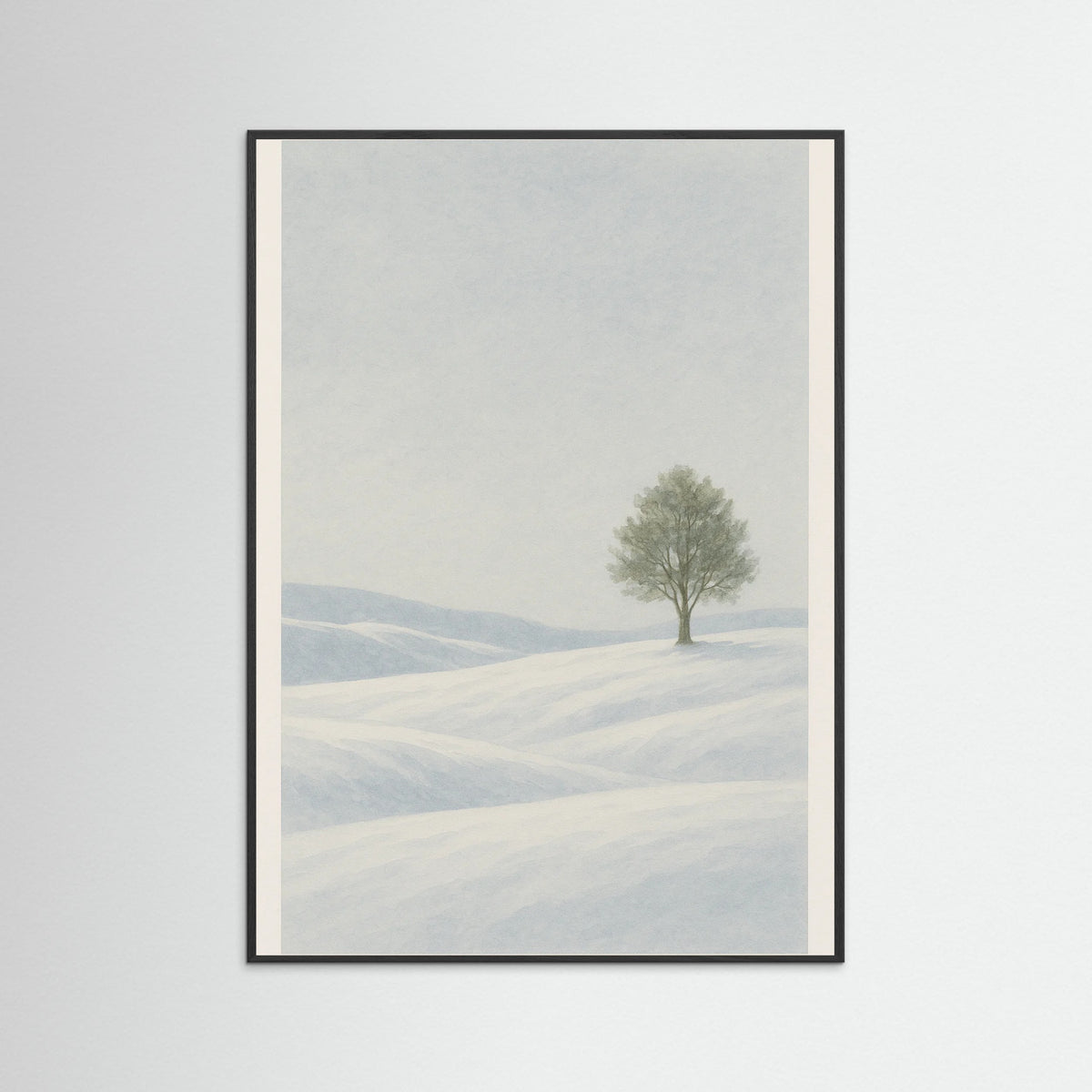 Black Wood Winter Stillness