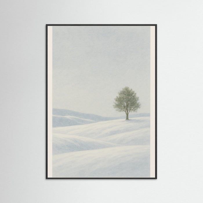 Black Wood Winter Stillness