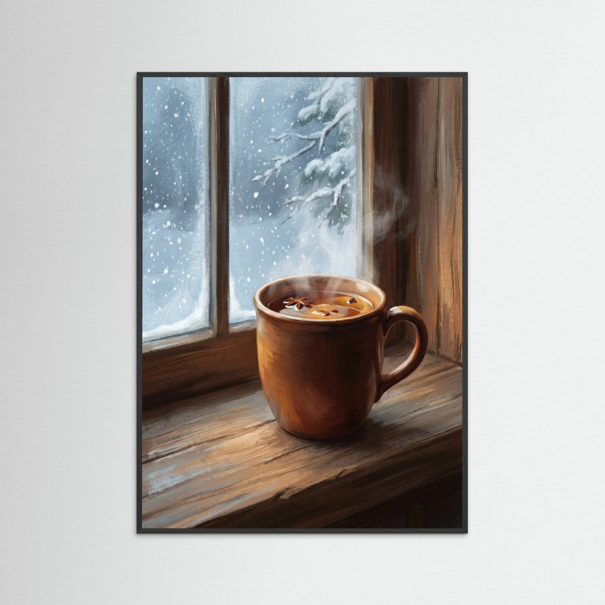 Black Wood Winter Warmth