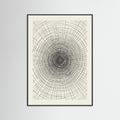Black Wood Woven Grid Study