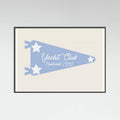 Yacht Club Blue Pennant Parchment Poster – plakat og kunsttryk