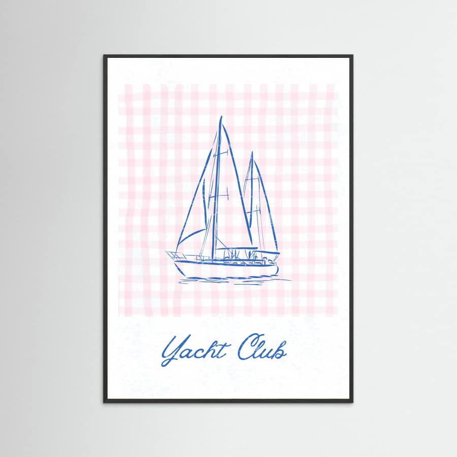 Póster Yacht Club – póster e impresión artística