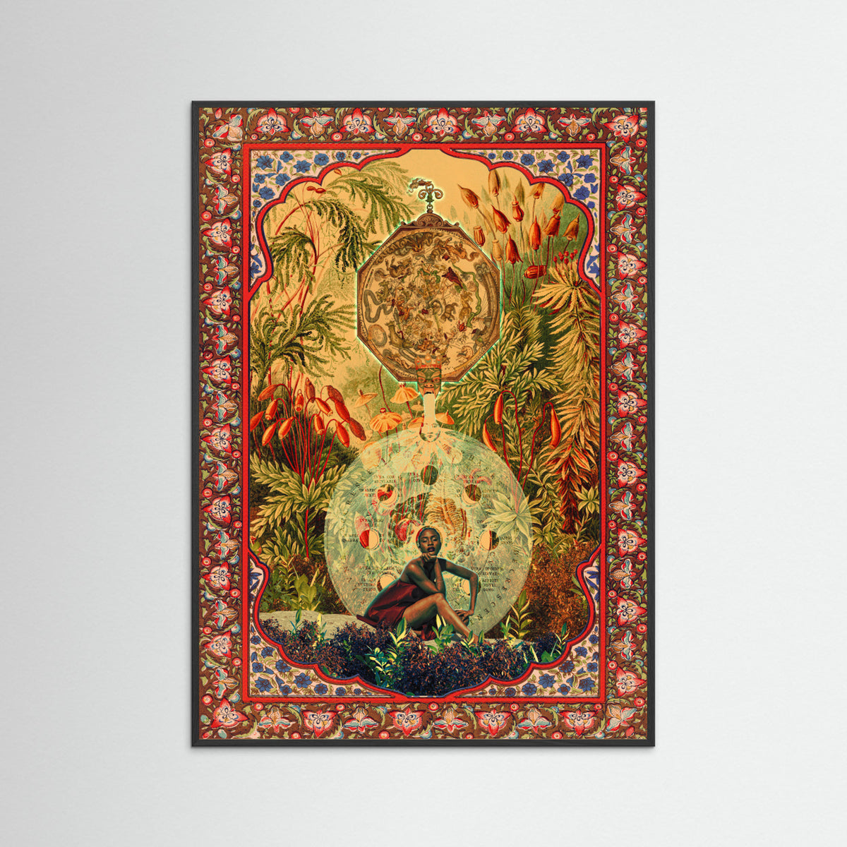 Black Wood Zodiac Queen Poster