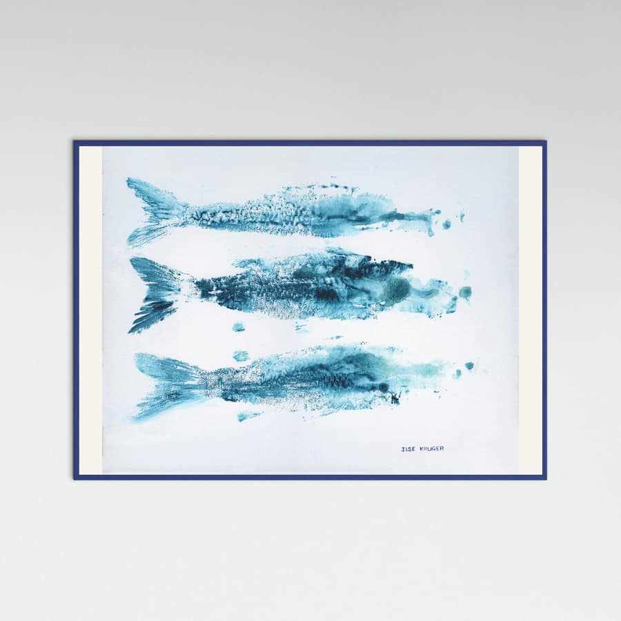 202 3xfish Poster – Poster und Kunstdruck