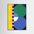 Blue Wood Abstract Composition No. 39 Poster