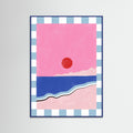 Blue Wood Abstract Composition No. 45 Poster