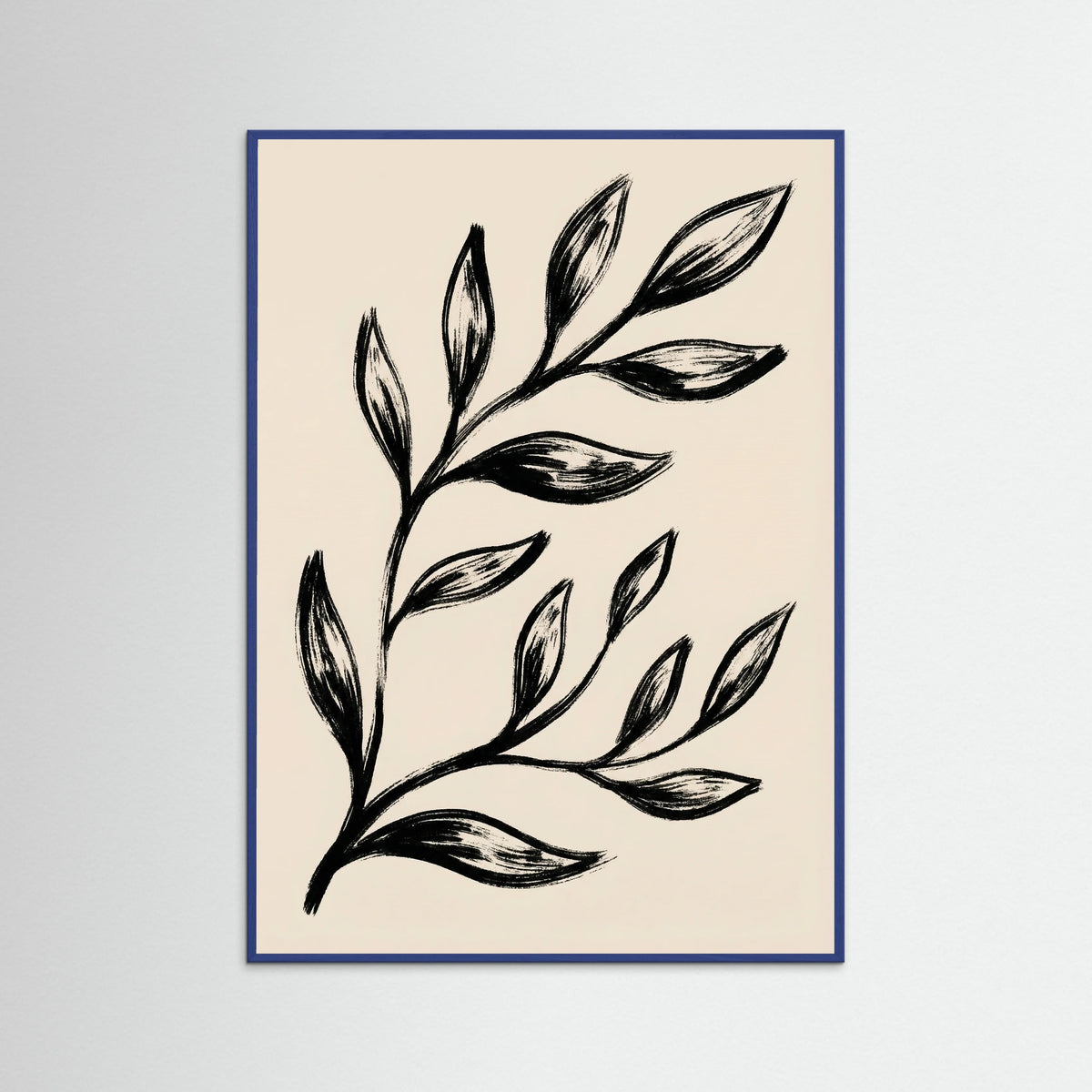 Blue Wood Abstract Blooms