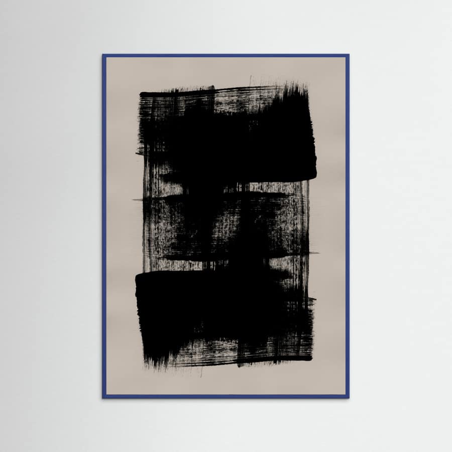 Abstract Brush Strokes 180Y Poster – Poster und Kunstdruck