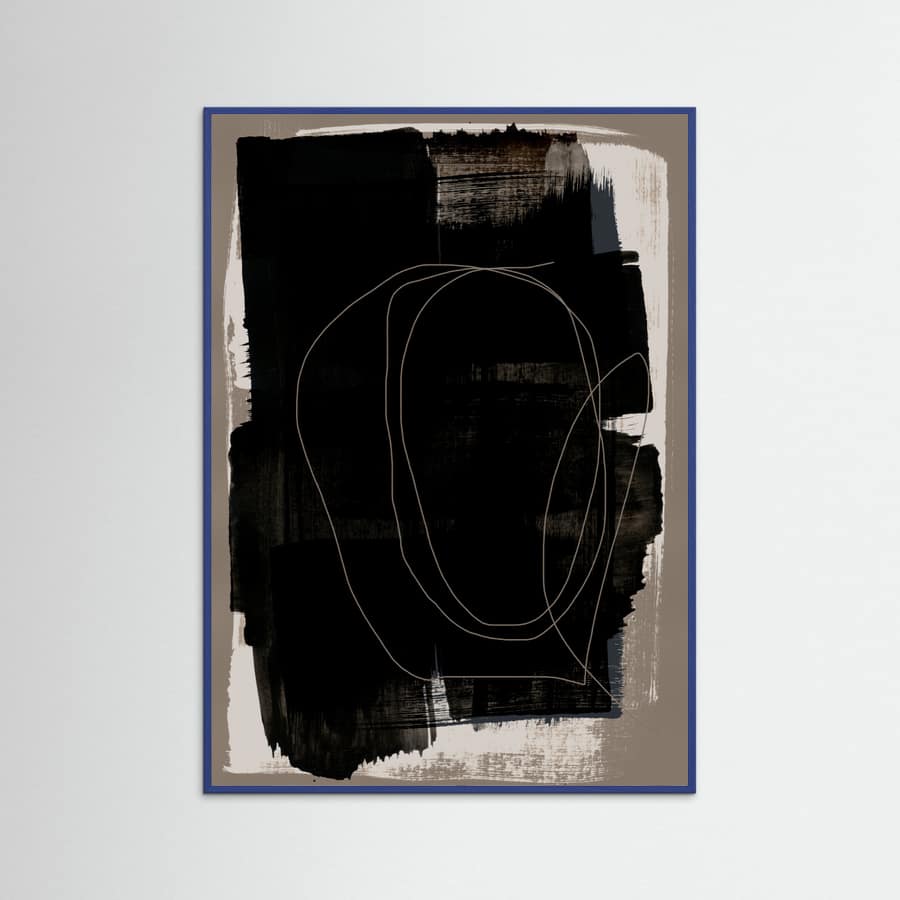 Abstract Brush Strokes 180Z Poster – Poster und Kunstdruck