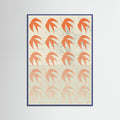 Blue Wood Abstract Composition 1 Poster