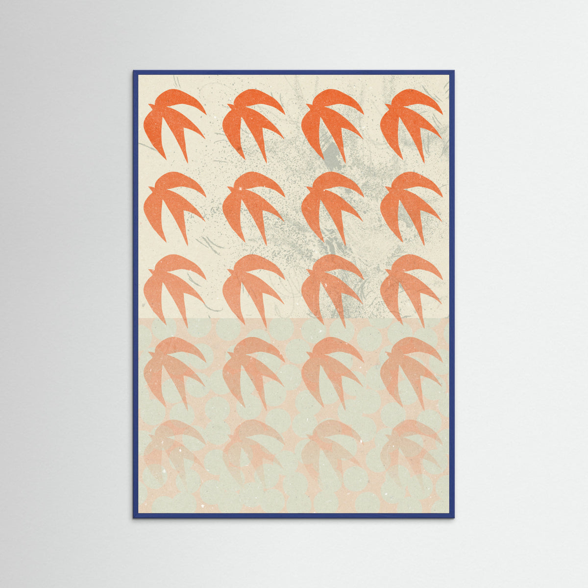 Blue Wood Abstract Composition 1 Poster