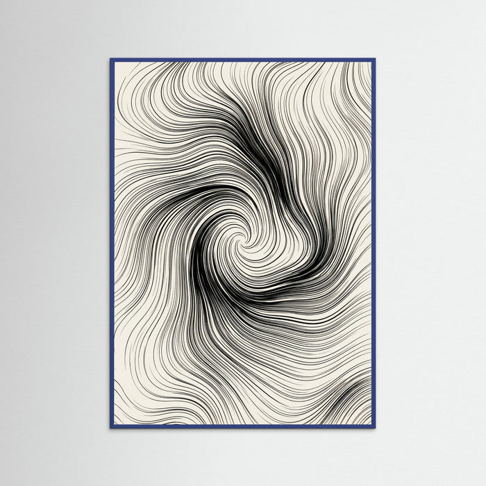 Blue Wood Abstract Currents