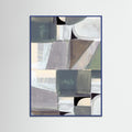 Blue Wood Abstract Desaturate No1 Poster