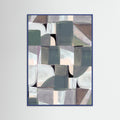 Blue Wood Abstract Desaturate No3 Poster