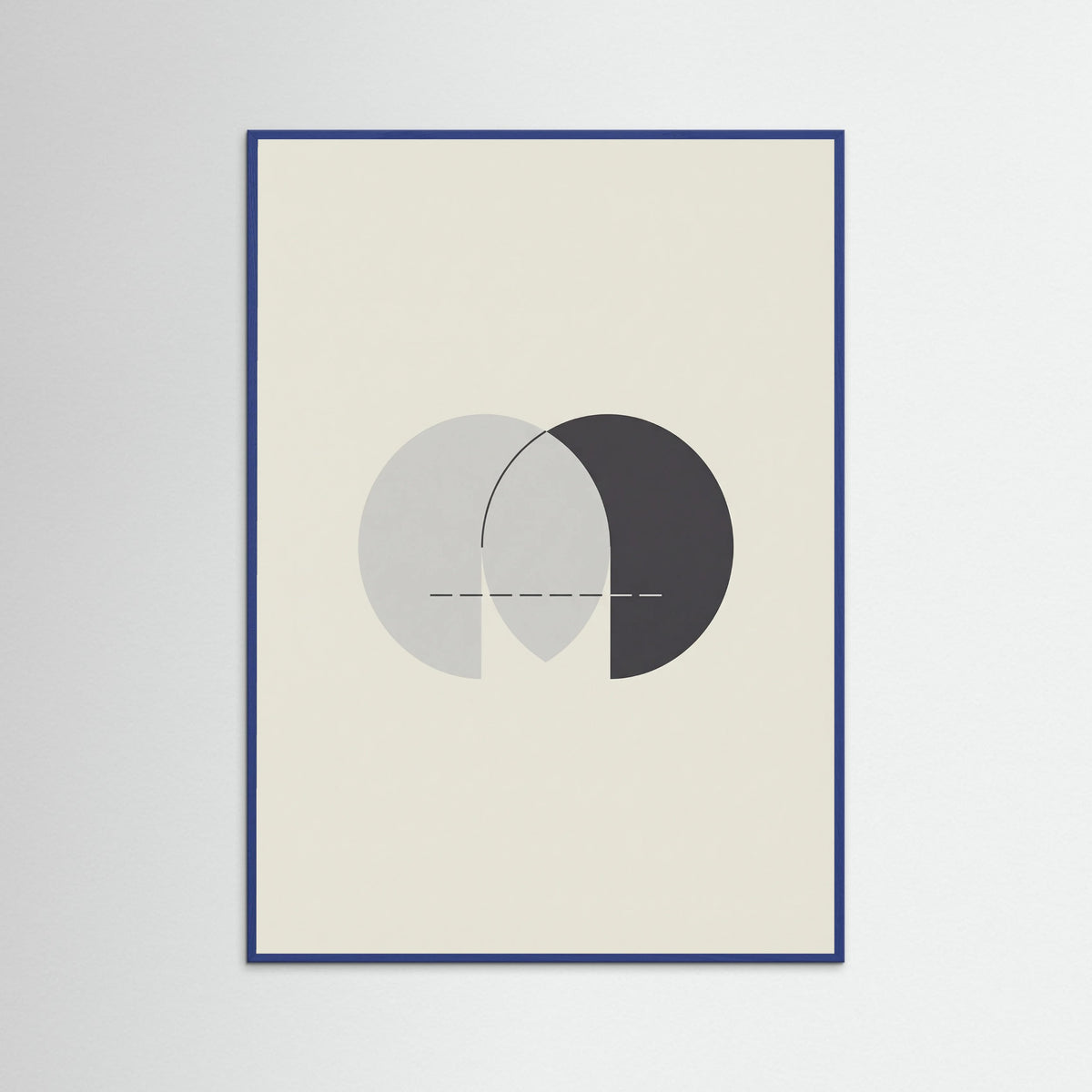 Blue Wood Abstract Dual Forms