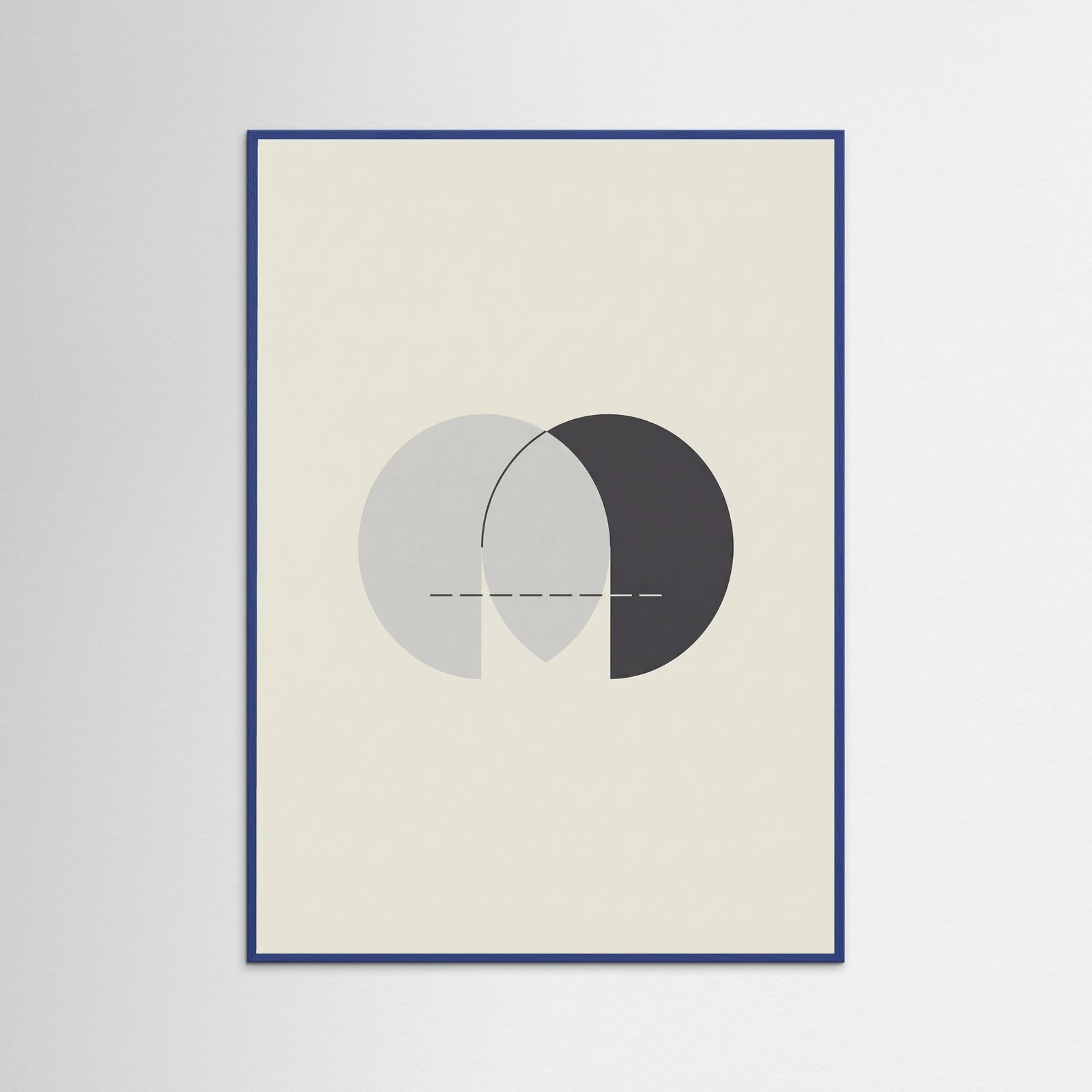 Blue Wood Abstract Dual Forms