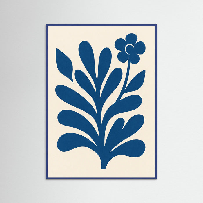 Blue Wood Abstract Figure Form