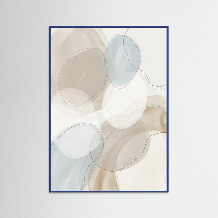 Blue Wood Abstract Flow