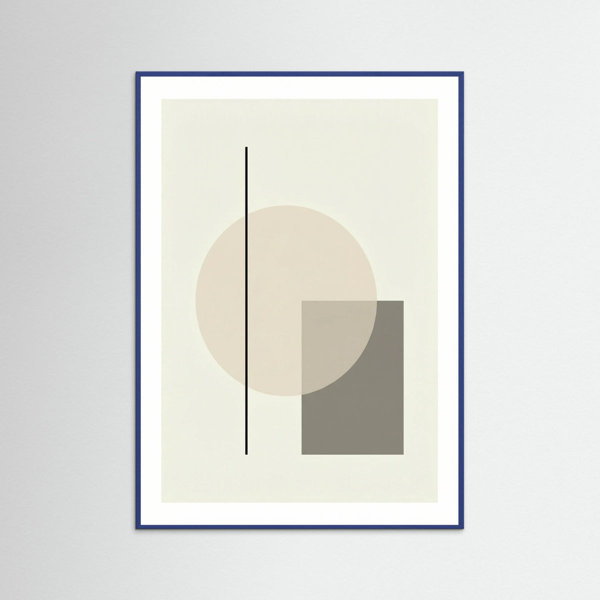 Blue Wood Abstract Forms