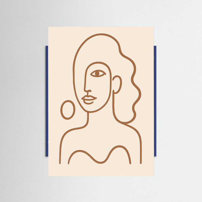 Blue Wood Abstract Gaze