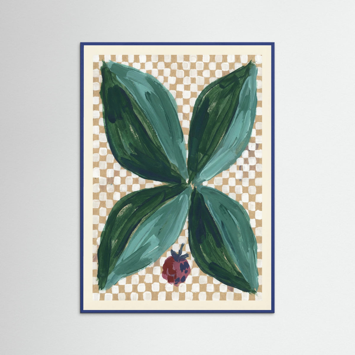 Blue Wood Abstract Indigo Bloom