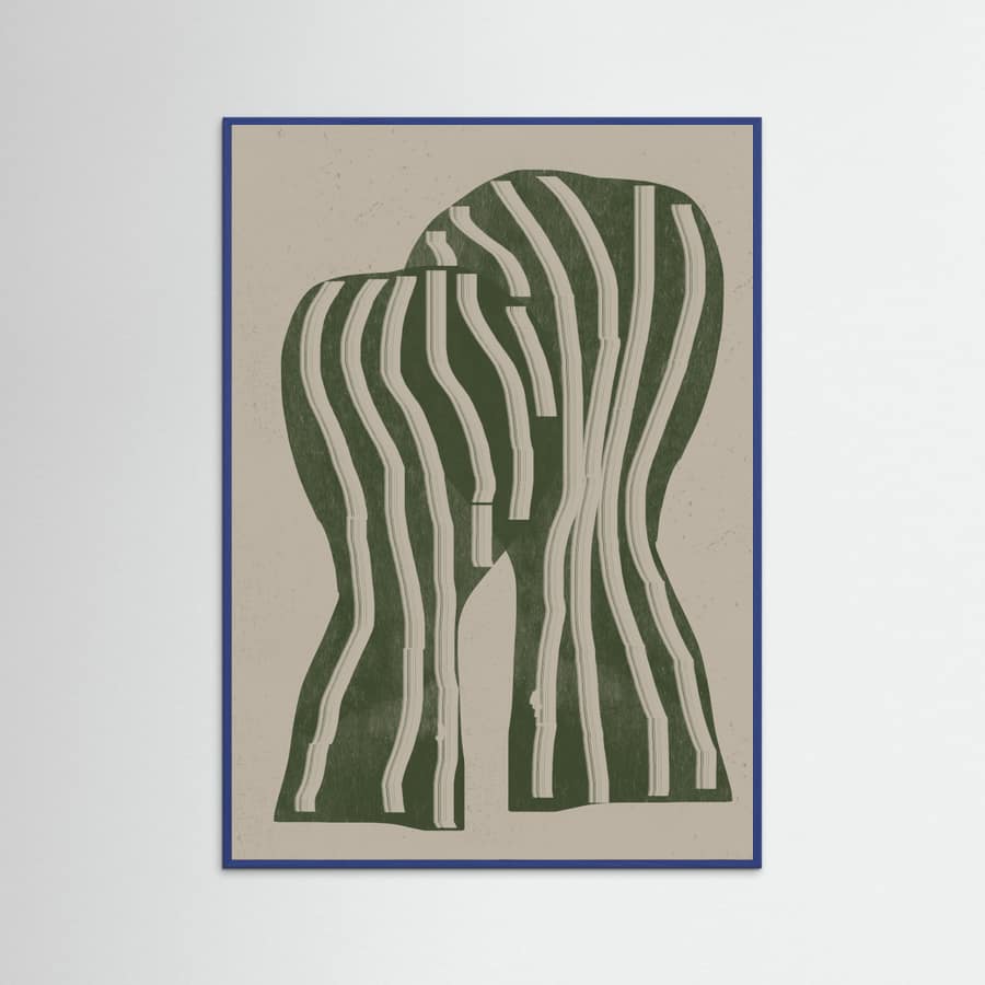 Abstract Kiss Poster – plakat og kunsttryk