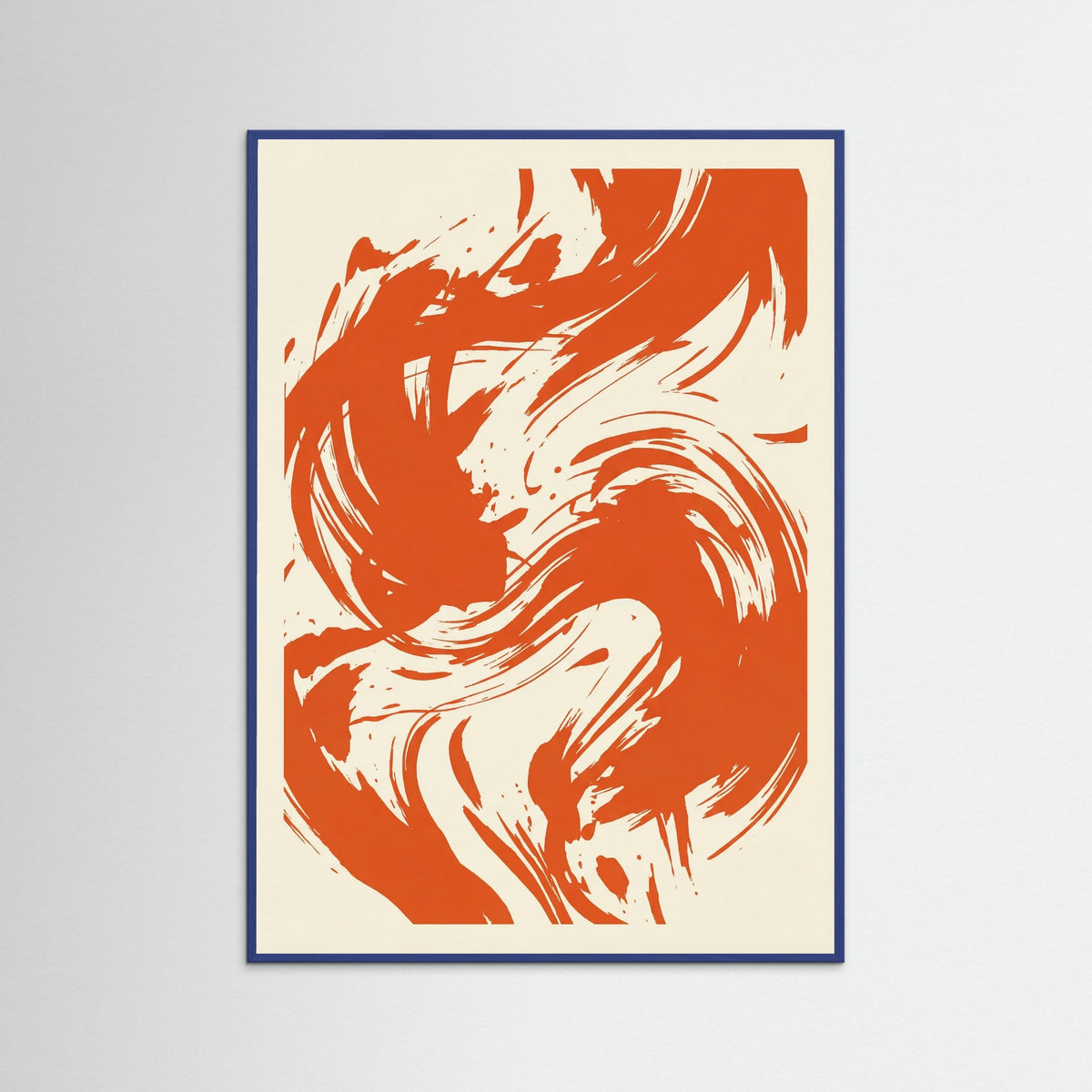 Blue Wood Abstract Poetic Form