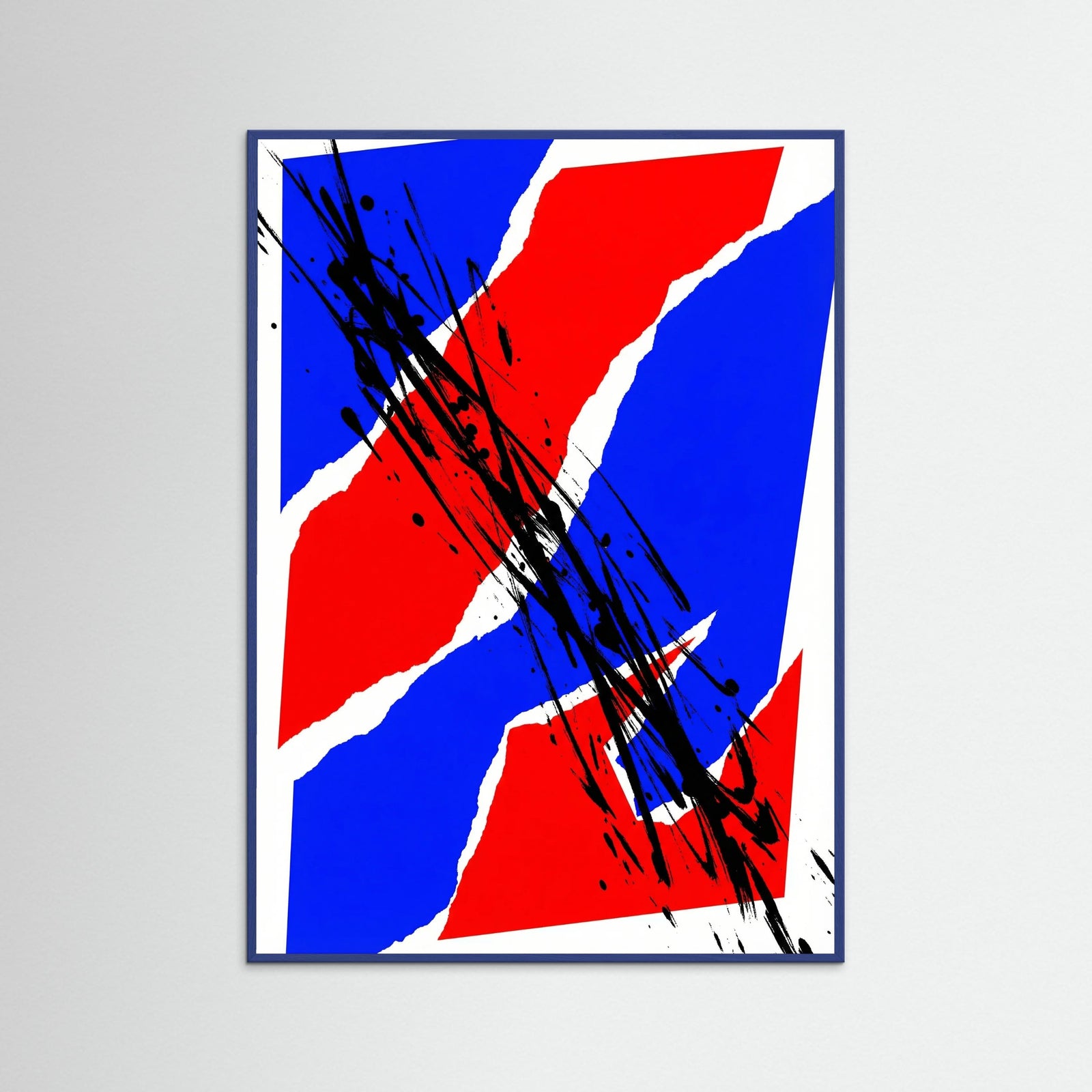 Blue Wood Abstract Rhythms