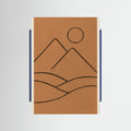 Blue Wood Abstract Seated Figure