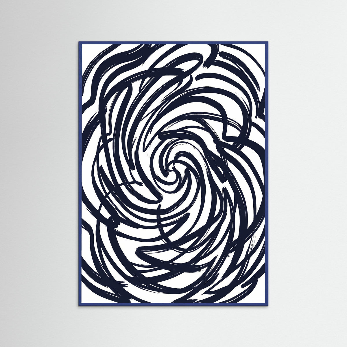 Blue Wood Abstract Strokes