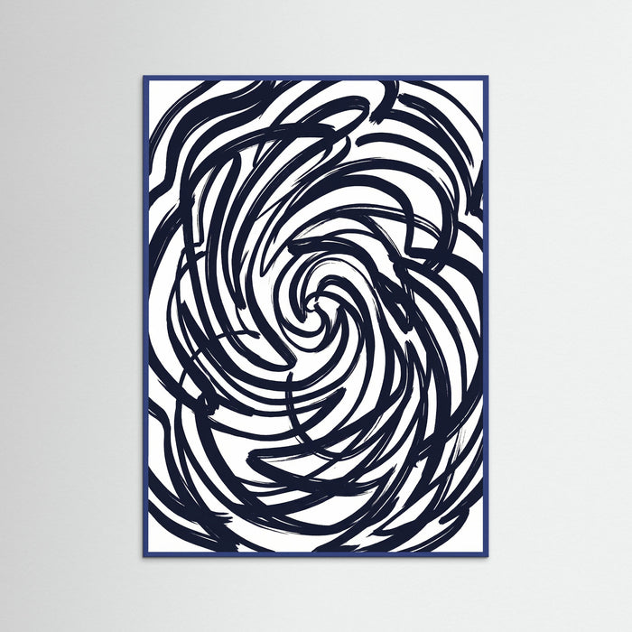 Blue Wood Abstract Strokes