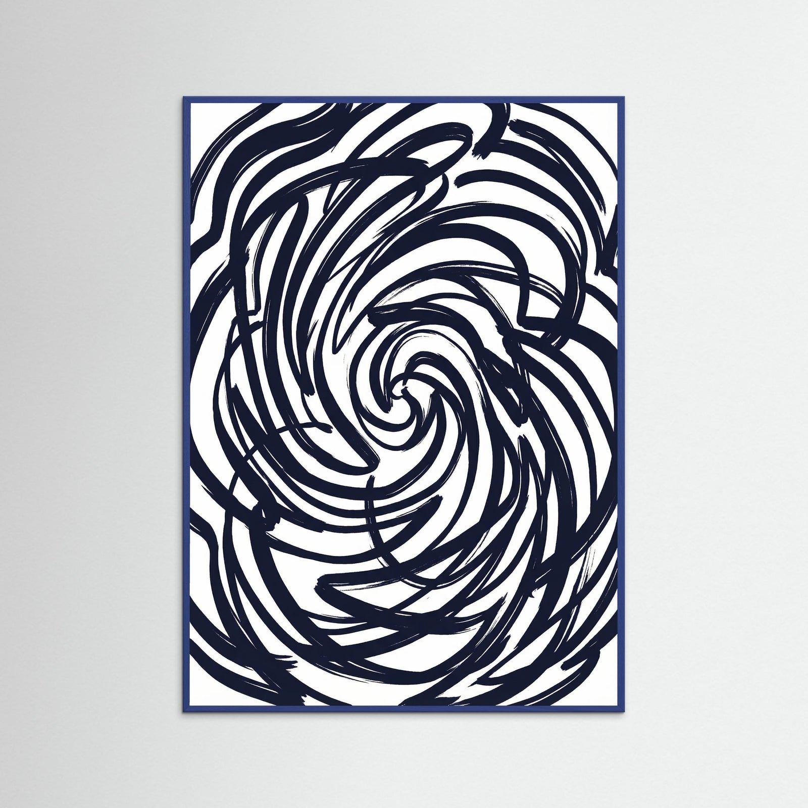 Blue Wood Abstract Strokes