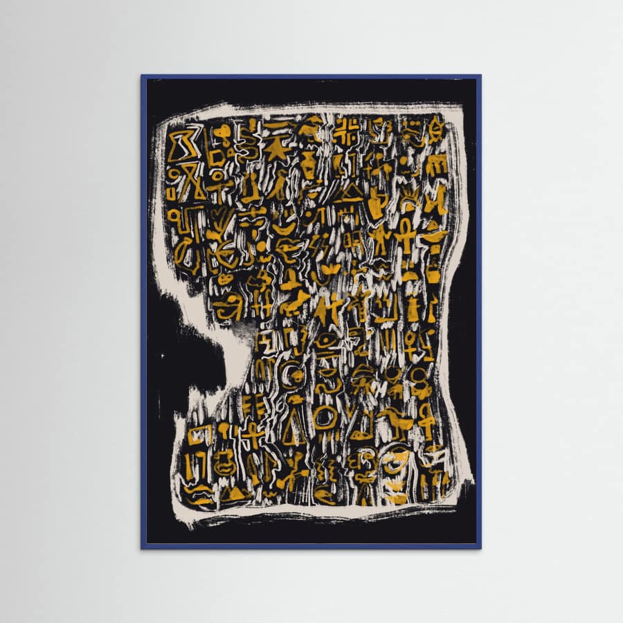 Abstract Symbol Slab Poster – plakat og kunsttryk