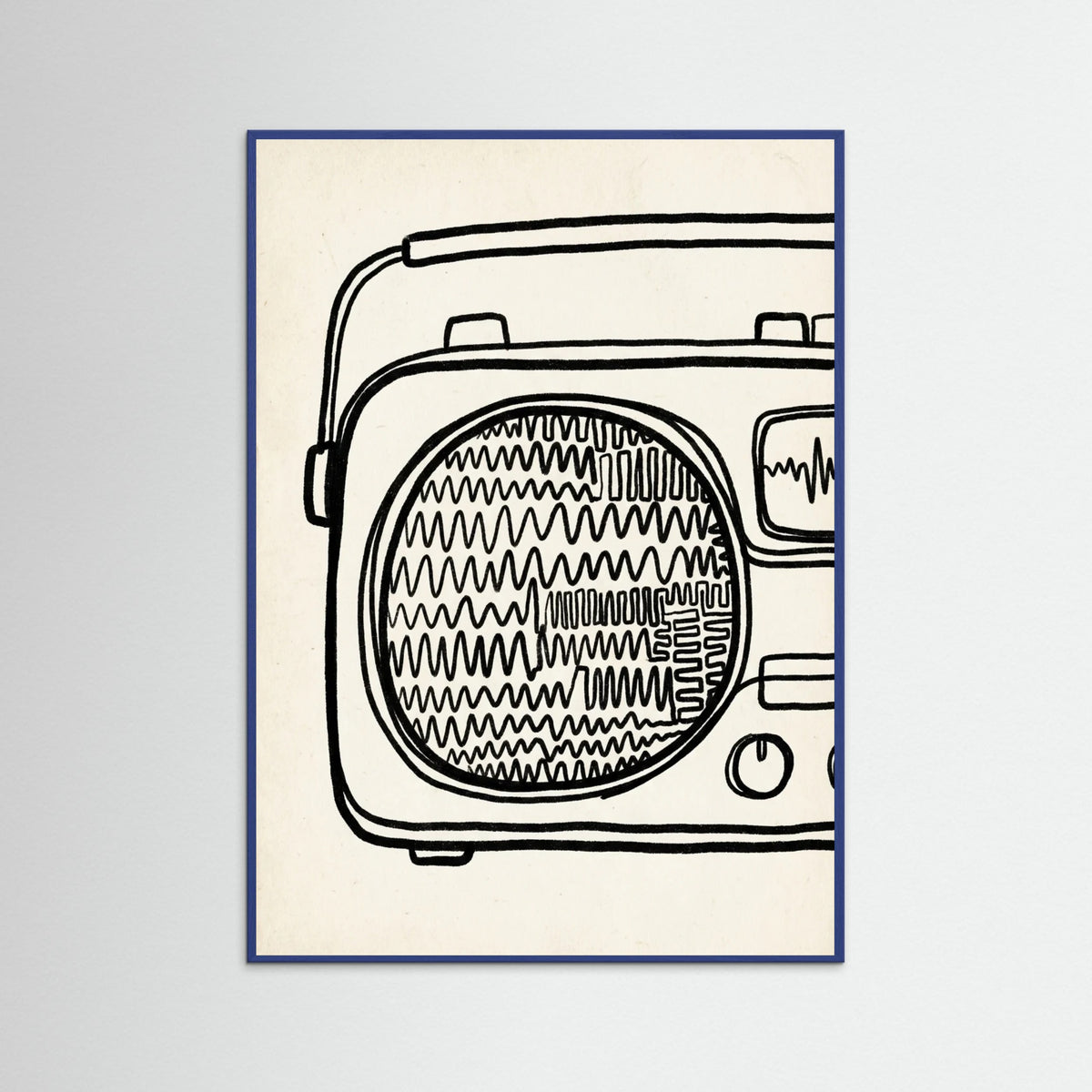 Blue Wood Abstract Urban Mind