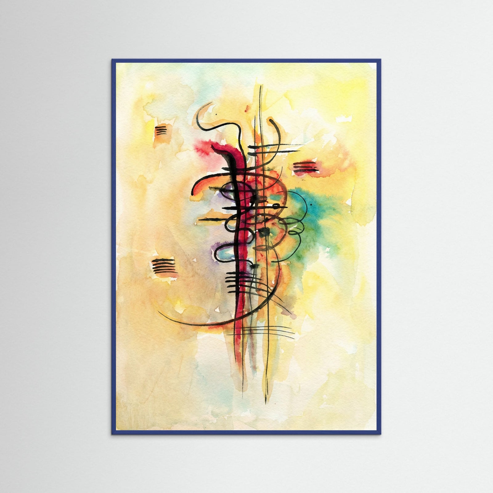 Blue Wood Abstract Vibrations