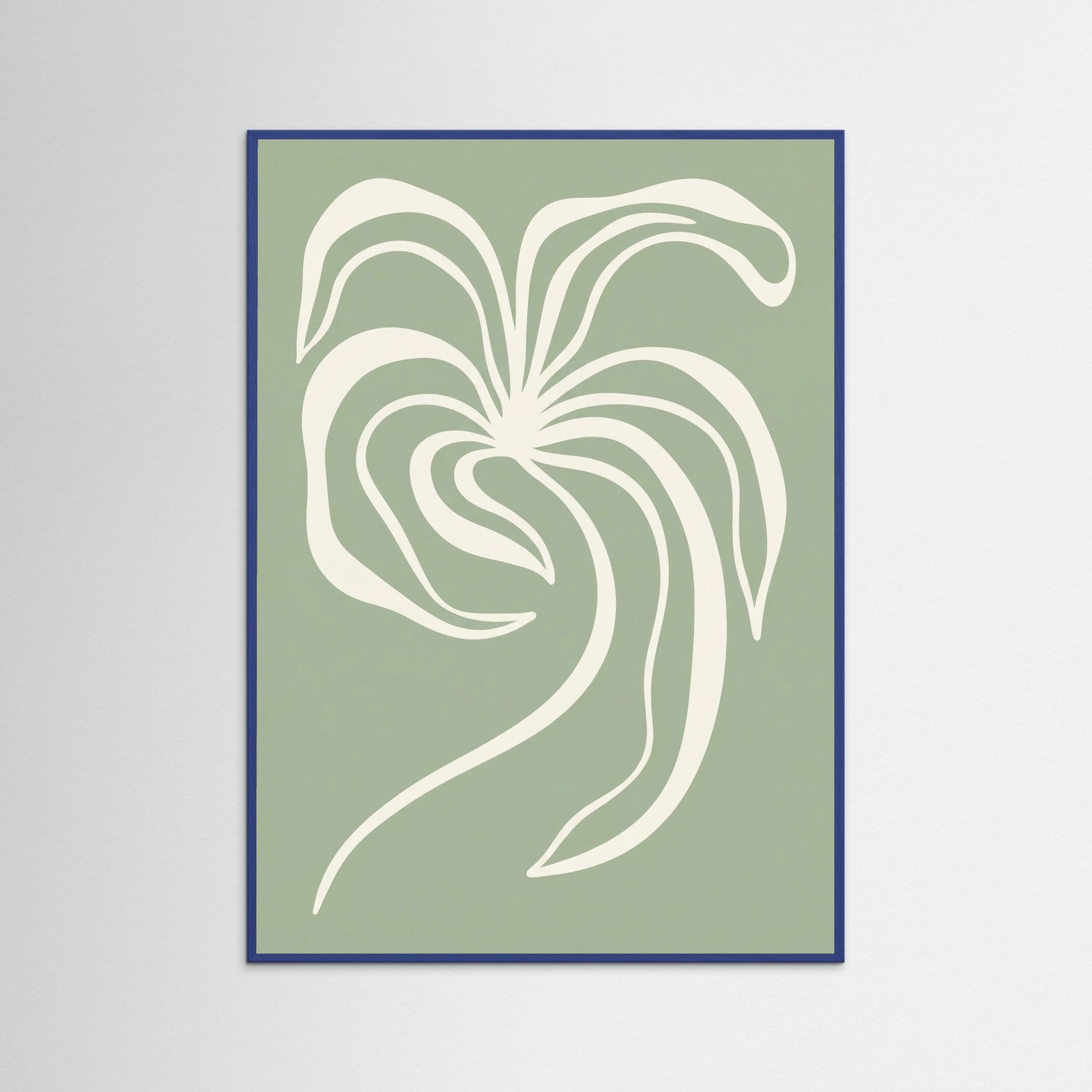 Blue Wood Abstracted Gaze