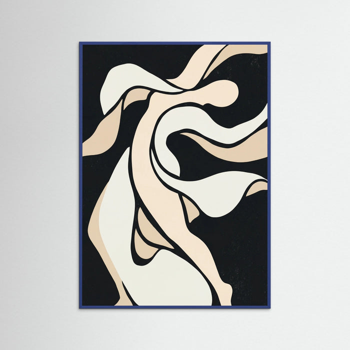 Blue Wood Acrobatic Silhouette