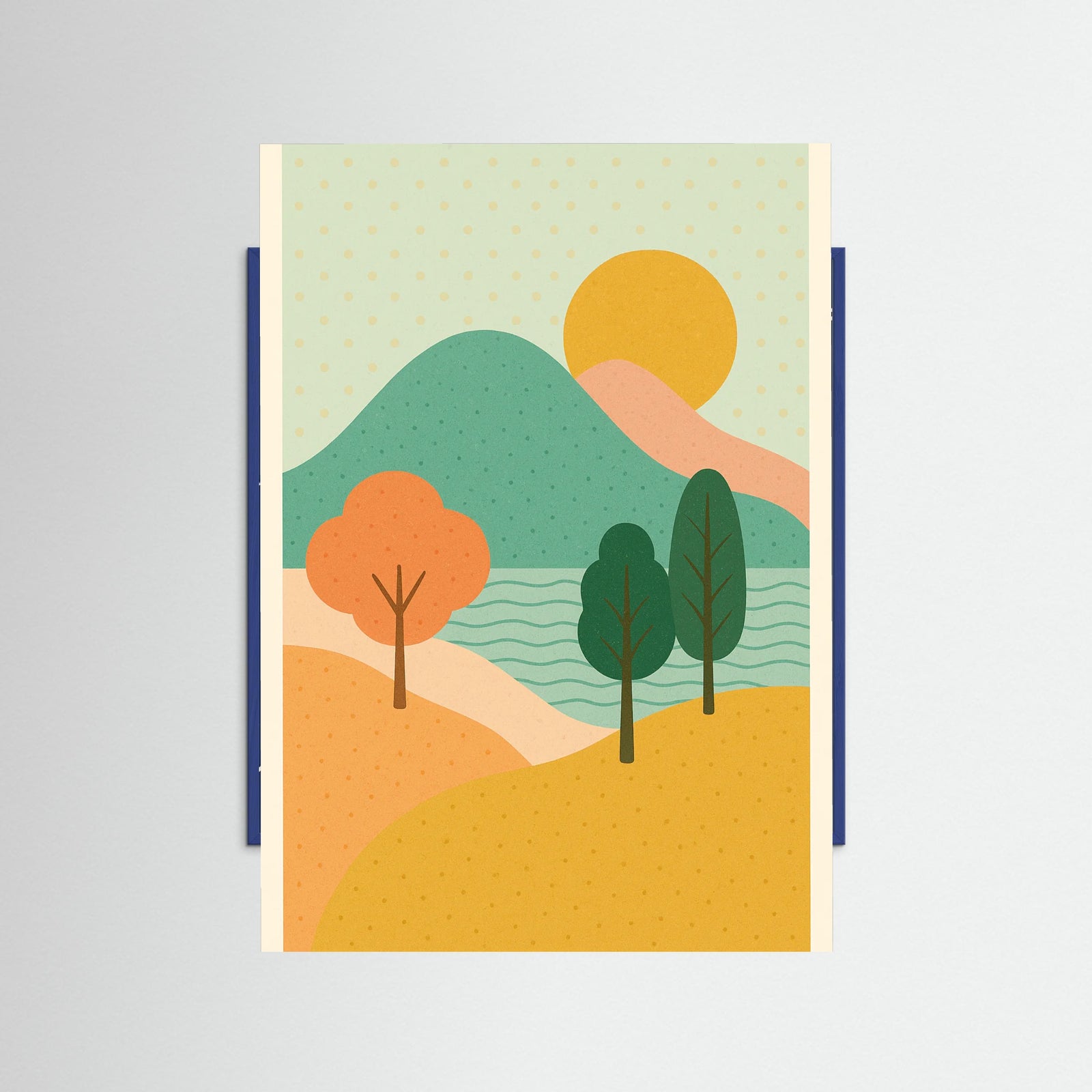 Blue Wood Affectionate Hug