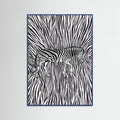 African Zebra striking camouflage -juliste – juliste ja taidepainatus