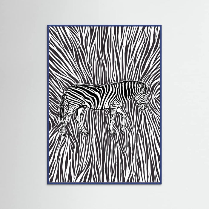 African Zebra striking camouflage -juliste – juliste ja taidepainatus
